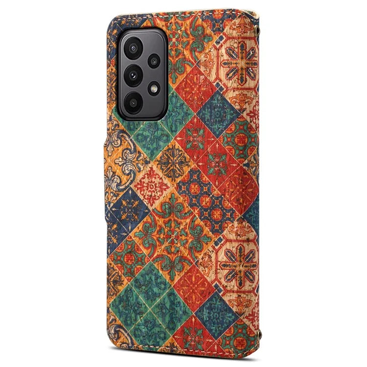 For Samsung Galaxy A23 5G (Global Version) / A23 4G Wallet Case Floral Printing Leather Phone Cover with Stand