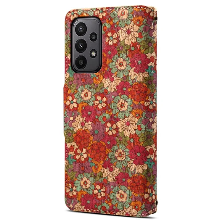 For Samsung Galaxy A23 5G (Global Version) / A23 4G Wallet Case Floral Printing Leather Phone Cover with Stand