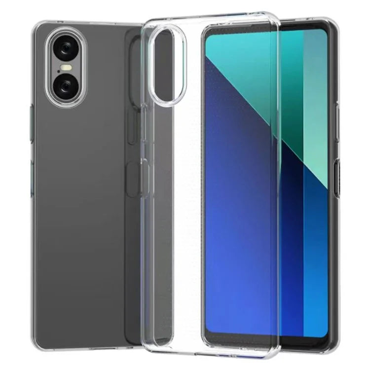 For Sony Xperia 5 VI Case Glossy TPU Watermark-Free Clear Back Cover