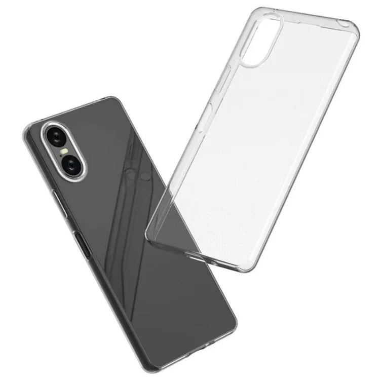 For Sony Xperia 5 VI Case Glossy TPU Watermark-Free Clear Back Cover