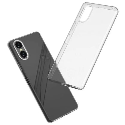 For Sony Xperia 5 VI Case Glossy TPU Watermark-Free Clear Back Cover