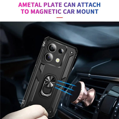 For Xiaomi Redmi Note 13 Pro 5G / Poco X6 5G Case PC+TPU Anti-Drop Phone Cover with Kickstand
