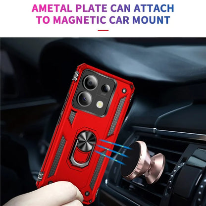 For Xiaomi Redmi Note 13 Pro 5G / Poco X6 5G Case PC+TPU Anti-Drop Phone Cover with Kickstand