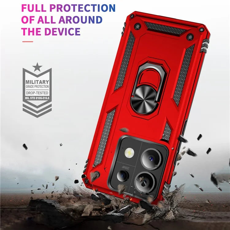 For Xiaomi Redmi Note 13 Pro 5G / Poco X6 5G Case PC+TPU Anti-Drop Phone Cover with Kickstand