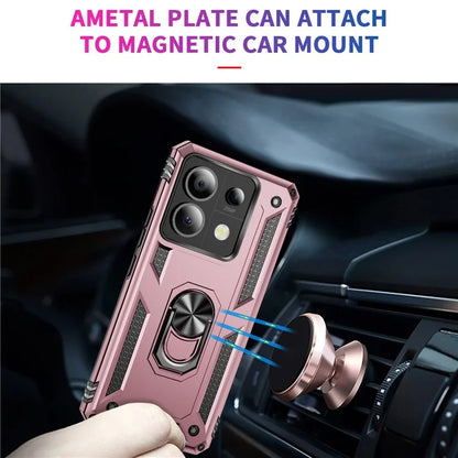 For Xiaomi Redmi Note 13 Pro 5G / Poco X6 5G Case PC+TPU Anti-Drop Phone Cover with Kickstand