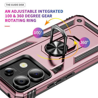 For Xiaomi Redmi Note 13 Pro 5G / Poco X6 5G Case PC+TPU Anti-Drop Phone Cover with Kickstand