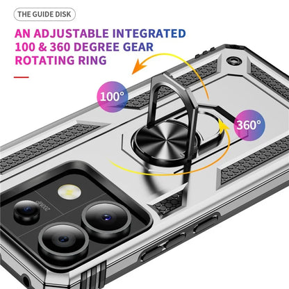For Xiaomi Redmi Note 13 Pro 5G / Poco X6 5G Case PC+TPU Anti-Drop Phone Cover with Kickstand