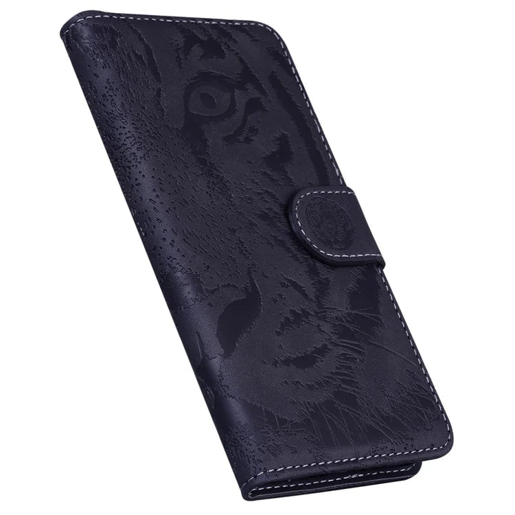 For Xiaomi Redmi Note 13R Pro 5G Case Card Slots Holder Pocket Tiger Pattern Leather Phone Cover