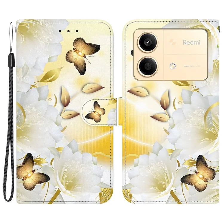 For Xiaomi Redmi Note 13R Pro 5G Magnetic Phone Case Fall Protection Pattern Printing Cover