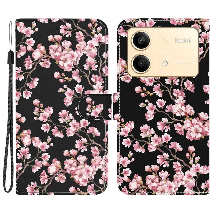 For Xiaomi Redmi Note 13R Pro 5G Magnetic Phone Case Fall Protection Pattern Printing Cover