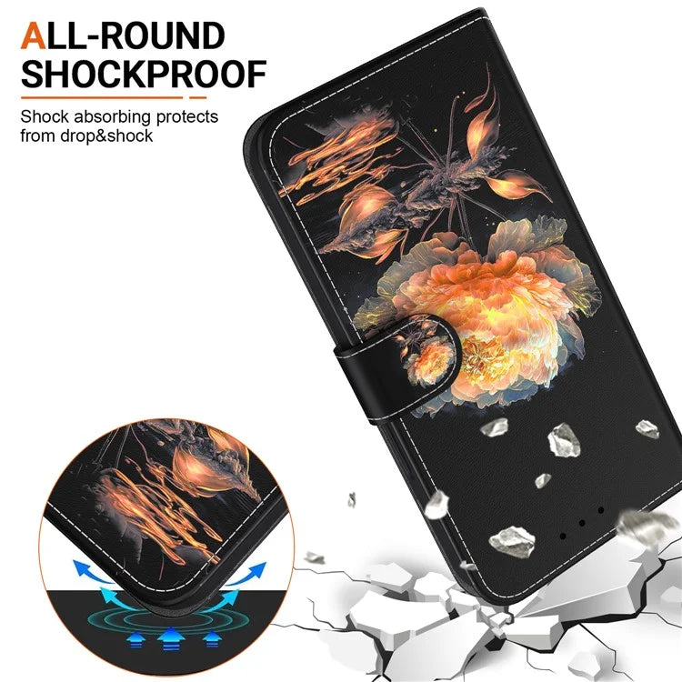 For Xiaomi Redmi Note 13R Pro 5G Magnetic Phone Case Fall Protection Pattern Printing Cover