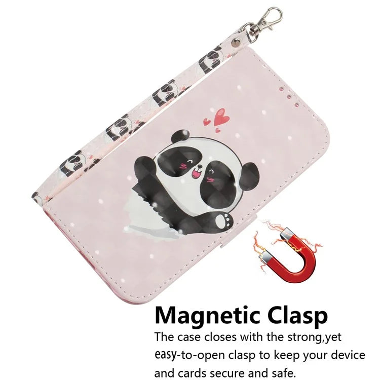 For Xiaomi Redmi Note 13R Pro 5G Phone Cover Stylish Printed Case with Wrist Strap