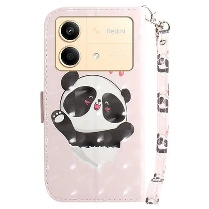 For Xiaomi Redmi Note 13R Pro 5G Phone Cover Stylish Printed Case with Wrist Strap