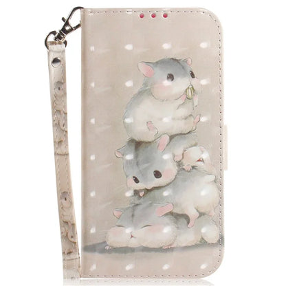 For Xiaomi Redmi Note 13R Pro 5G Phone Cover Stylish Printed Case with Wrist Strap