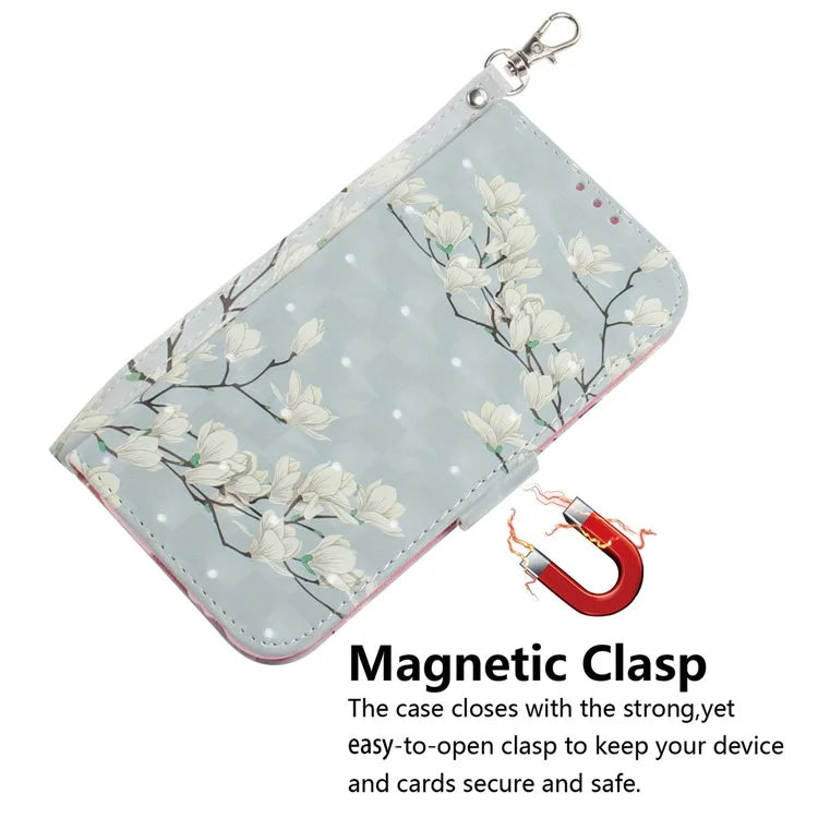 For Xiaomi Redmi Note 13R Pro 5G Phone Cover Stylish Printed Case with Wrist Strap