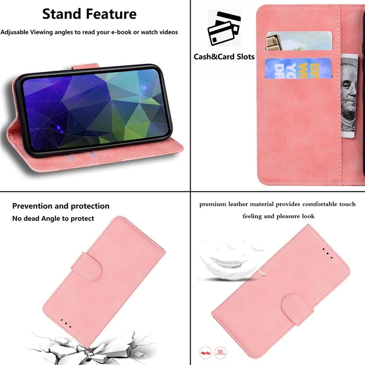For Xiaomi Redmi Note 13R Pro 5G Wallet Case Leather Flip Solid Color Phone Cover