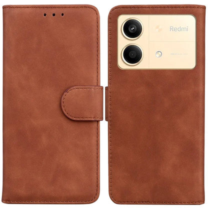 For Xiaomi Redmi Note 13R Pro 5G Wallet Case Leather Flip Solid Color Phone Cover
