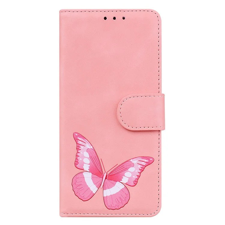 For Xiaomi Redmi Note 13R Pro 5G Case Butterfly Printing Wallet Style Phone Cover