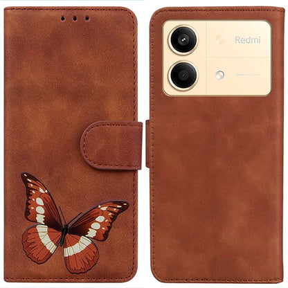 For Xiaomi Redmi Note 13R Pro 5G Case Butterfly Printing Wallet Style Phone Cover
