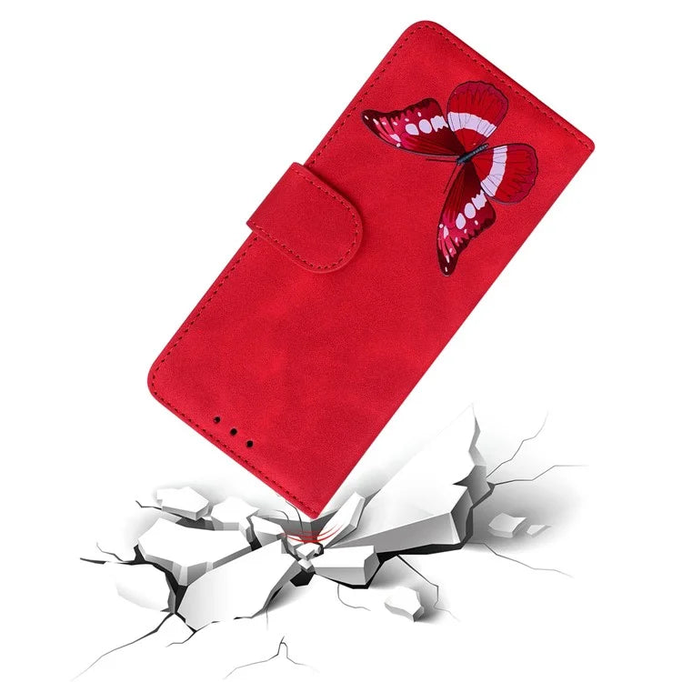 For Xiaomi Redmi Note 13R Pro 5G Case Butterfly Printing Wallet Style Phone Cover