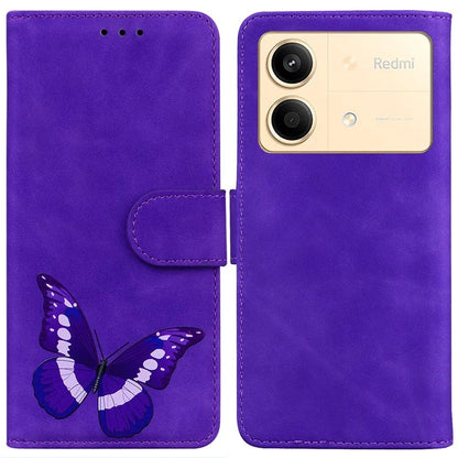 For Xiaomi Redmi Note 13R Pro 5G Case Butterfly Printing Wallet Style Phone Cover