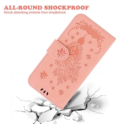 For Xiaomi Redmi Note 13R Pro 5G Shockproof Case Flower Pattern Folio Stand Phone Cover