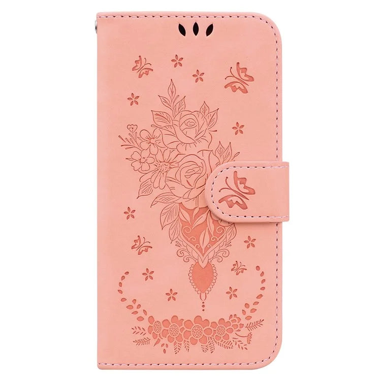 For Xiaomi Redmi Note 13R Pro 5G Shockproof Case Flower Pattern Folio Stand Phone Cover