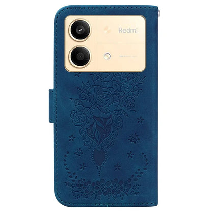 For Xiaomi Redmi Note 13R Pro 5G Shockproof Case Flower Pattern Folio Stand Phone Cover