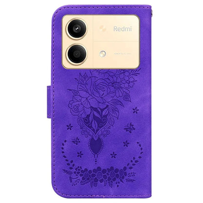 For Xiaomi Redmi Note 13R Pro 5G Shockproof Case Flower Pattern Folio Stand Phone Cover