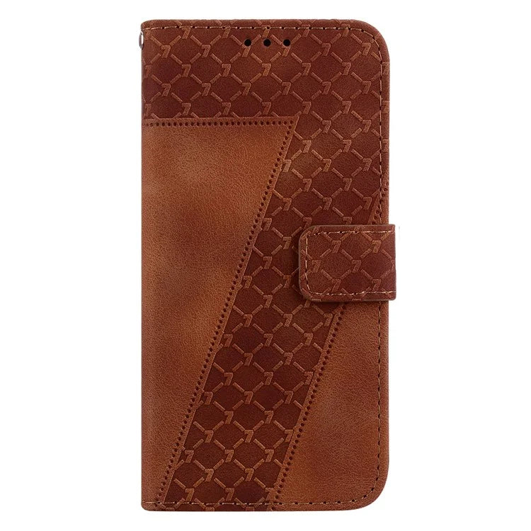 For Xiaomi Redmi Note 13R Pro 5G Case 7-Shape Pattern Wallet Phone Protector with Hand Strap