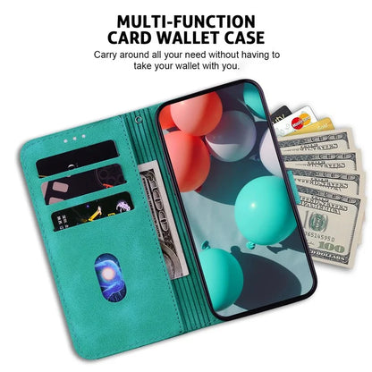 For Xiaomi Redmi Note 13R Pro 5G Case 7-Shape Pattern Wallet Phone Protector with Hand Strap