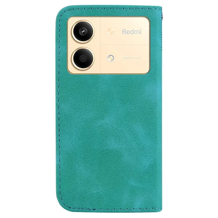 For Xiaomi Redmi Note 13R Pro 5G Case 7-Shape Pattern Wallet Phone Protector with Hand Strap