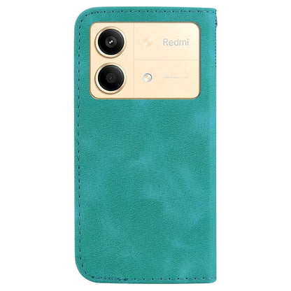 For Xiaomi Redmi Note 13R Pro 5G Case 7-Shape Pattern Wallet Phone Protector with Hand Strap