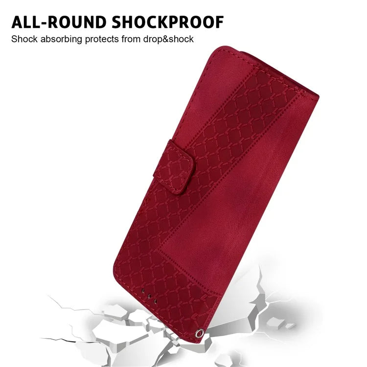 For Xiaomi Redmi Note 13R Pro 5G Case 7-Shape Pattern Wallet Phone Protector with Hand Strap