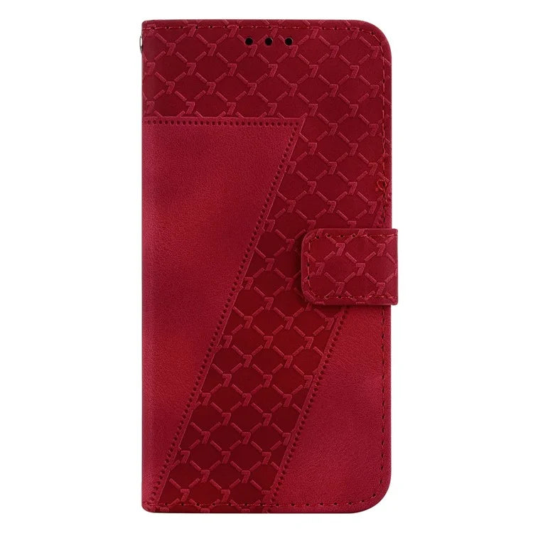 For Xiaomi Redmi Note 13R Pro 5G Case 7-Shape Pattern Wallet Phone Protector with Hand Strap