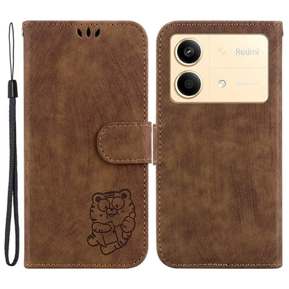 Wallet Case for Xiaomi Redmi Note 13R Pro 5G Shell Cute Tiger PU Leather Flip Phone Cover