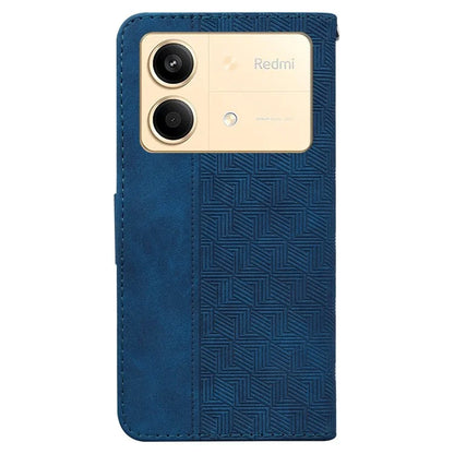 For Xiaomi Redmi Note 13R Pro 5G Case 3D Geometry Leather+TPU Mobile Phone Cover