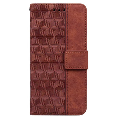 For Xiaomi Redmi Note 13R Pro 5G Case 3D Geometry Leather+TPU Mobile Phone Cover