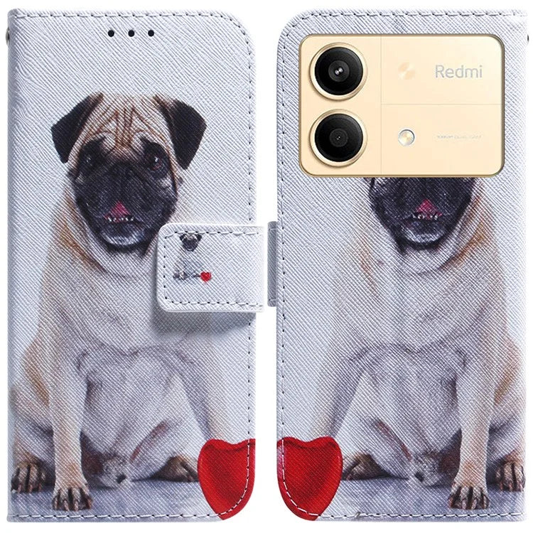 For Xiaomi Redmi Note 13R Pro 5G Case Anti-drop Pattern Printing Stand Mobile Phone Protector