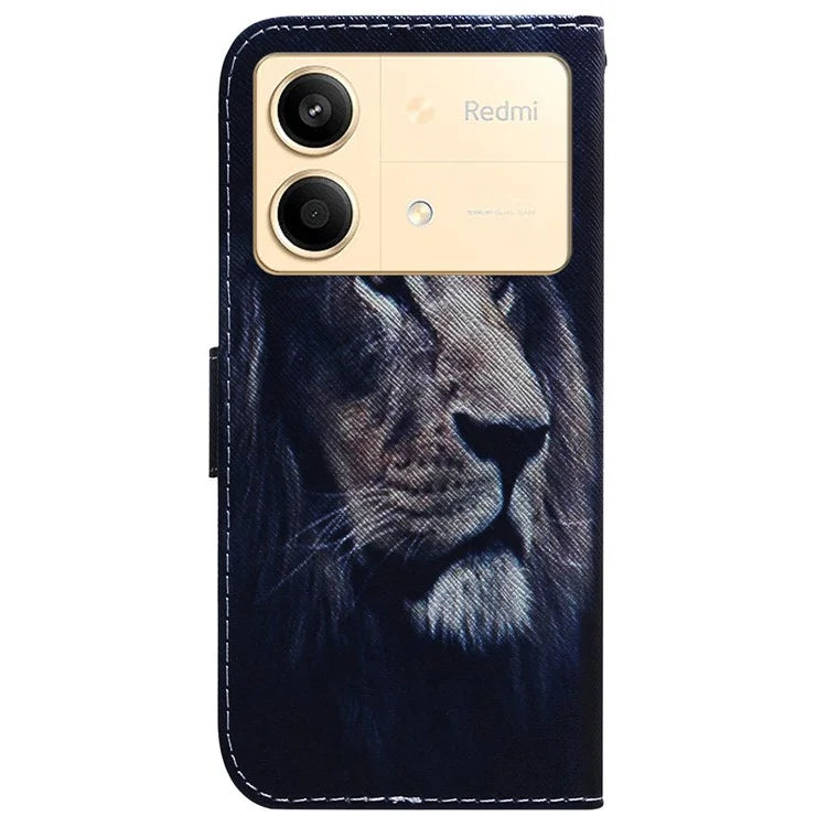 For Xiaomi Redmi Note 13R Pro 5G Case Anti-drop Pattern Printing Stand Mobile Phone Protector