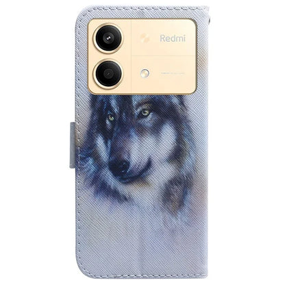 For Xiaomi Redmi Note 13R Pro 5G Case Anti-drop Pattern Printing Stand Mobile Phone Protector