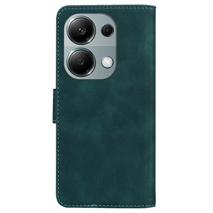 For Xiaomi Redmi Note 13 Pro 4G / Poco M6 Pro 4G Case Flip Stand Solid Color Design Phone Cover