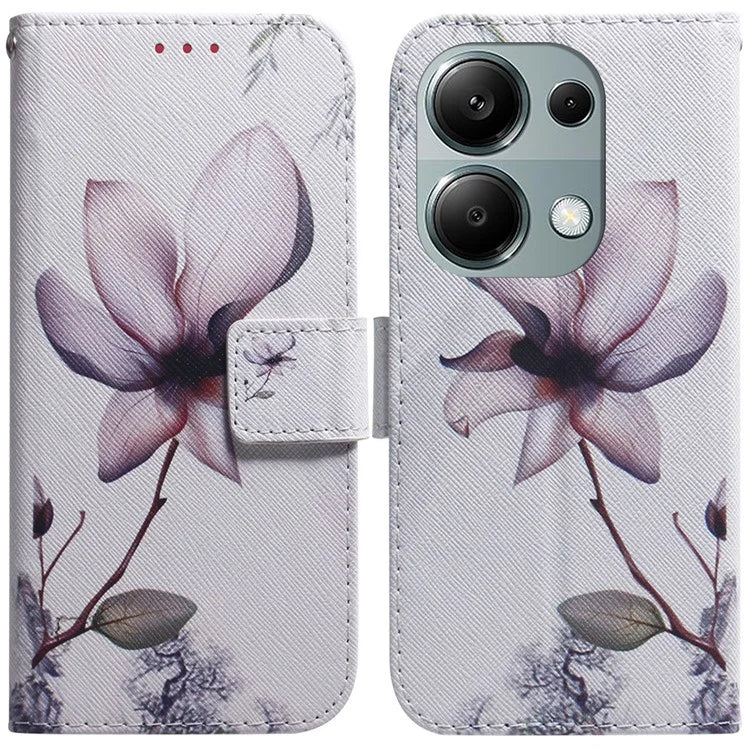 For Xiaomi Redmi Note 13 Pro 4G / Poco M6 Pro 4G Case Drop-proof Pattern Printing Card Slots Phone Cover