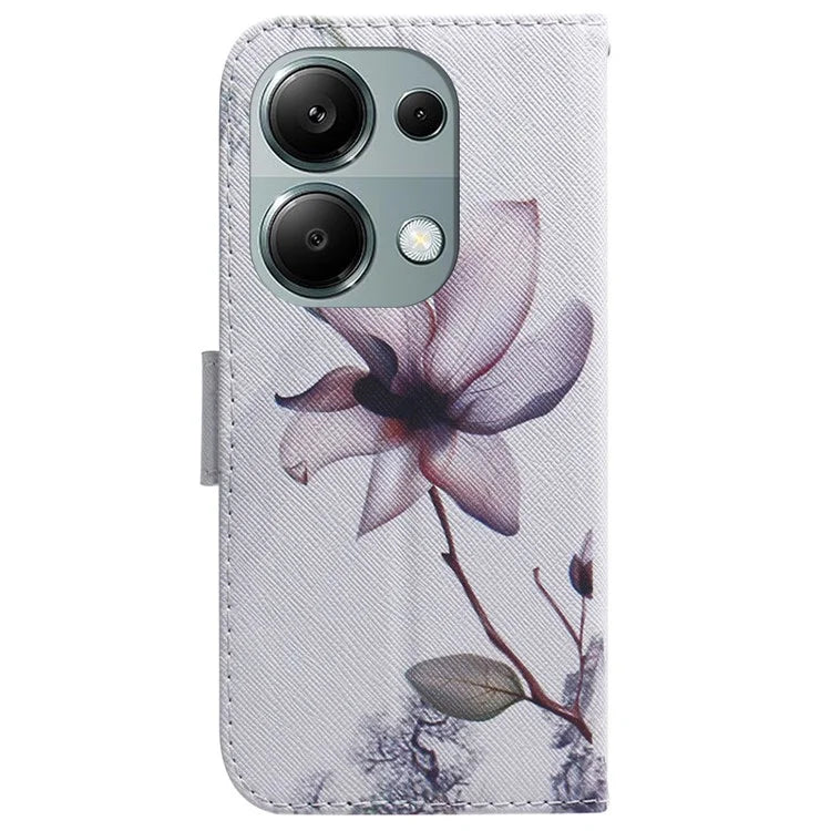 For Xiaomi Redmi Note 13 Pro 4G / Poco M6 Pro 4G Case Drop-proof Pattern Printing Card Slots Phone Cover