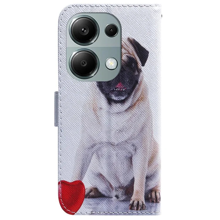 For Xiaomi Redmi Note 13 Pro 4G / Poco M6 Pro 4G Case Drop-proof Pattern Printing Card Slots Phone Cover