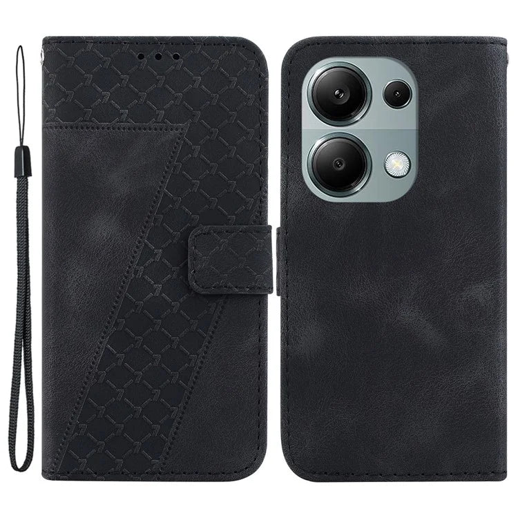 For Xiaomi Redmi Note 13 Pro 4G / Poco M6 Pro 4G Case 7-Shape Pattern Drop Protection Phone Cover