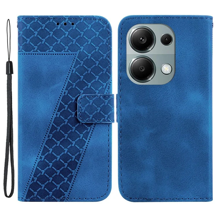For Xiaomi Redmi Note 13 Pro 4G / Poco M6 Pro 4G Case 7-Shape Pattern Drop Protection Phone Cover