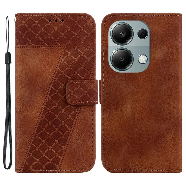 For Xiaomi Redmi Note 13 Pro 4G / Poco M6 Pro 4G Case 7-Shape Pattern Drop Protection Phone Cover