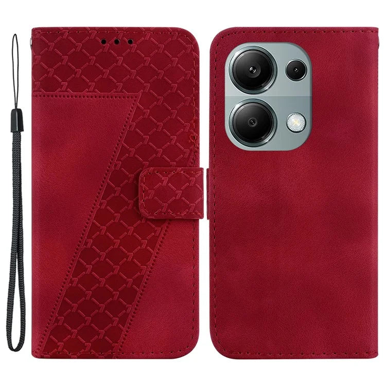 For Xiaomi Redmi Note 13 Pro 4G / Poco M6 Pro 4G Case 7-Shape Pattern Drop Protection Phone Cover
