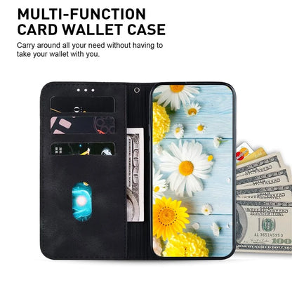 For Xiaomi Redmi Note 13 Pro 4G / Poco M6 Pro 4G Leather Case Flower Imprint Foldable Stand Phone Cover